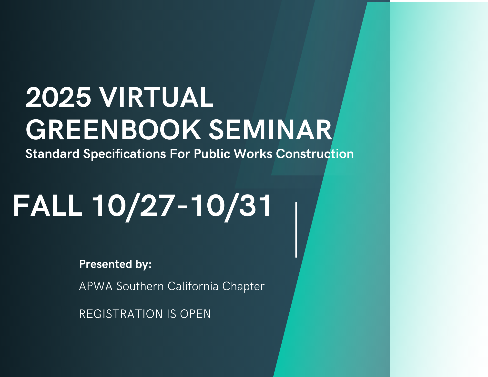 Greenbook Seminar – APWA Southern California Chapter